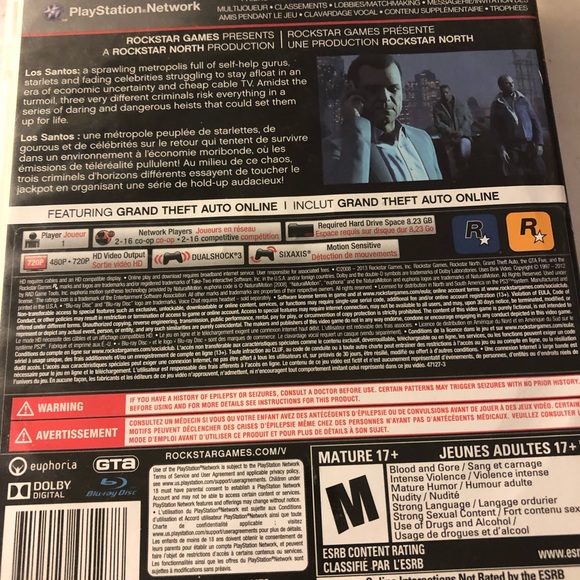 Play Station 3 Grand Theft Auto 5, tested with manual - Picture 2 of 4